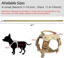 Tactical Dog Harness for Small Dogs with Handle — Military Service Dog Vest and Leash Set for Outdoor Training