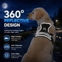 No Pull Dog Harness — Large Black Tactical Vest Harness
