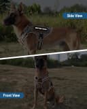Tactical Dog Harness — No Pull Vest for Large Dogs Desert Camo L