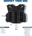 Tactical Dog Harness Service Vest for Medium Dogs Black M — Size M (35-65 lbs, Chest: 25–30", Neck: 25-30") / Black
