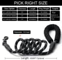 2 Pack Dog Leash — Heavy Duty Nylon Rope Pet Leashes