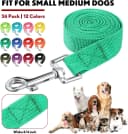 36 Pcs Bulk Dog Leashes 5 ft Nylon Small and Medium Dogs