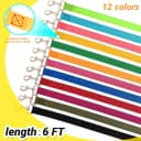 12 Pack Bulk Dog Leashes — 6FT Pet Lead Leash with Swivel Hook