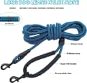 Long Dog Leash — 10/15/20/30/50FT Dog Training Leash with Soft Handle