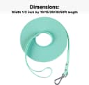Dog Training Long Leash Waterproof Long Line Heavy Duty Outdoor Recall Lead 10ft 15ft 20ft 30ft 50ft for Small