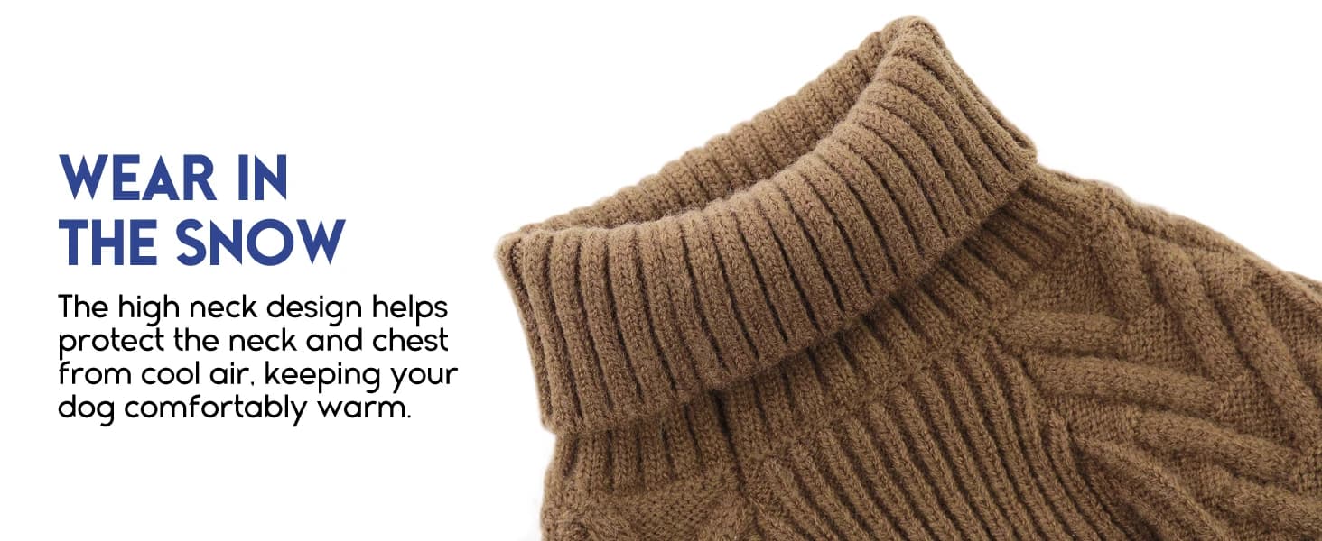 Dog Sweater for Extra Large Dogs — Warm Knit Sweater for Labrador — product details