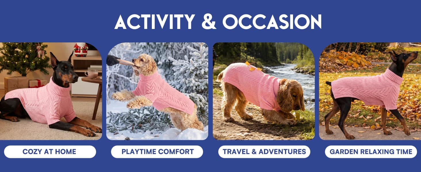 Dog Sweater for Extra Large Dogs — Warm Knit Sweater for Labrador — product details