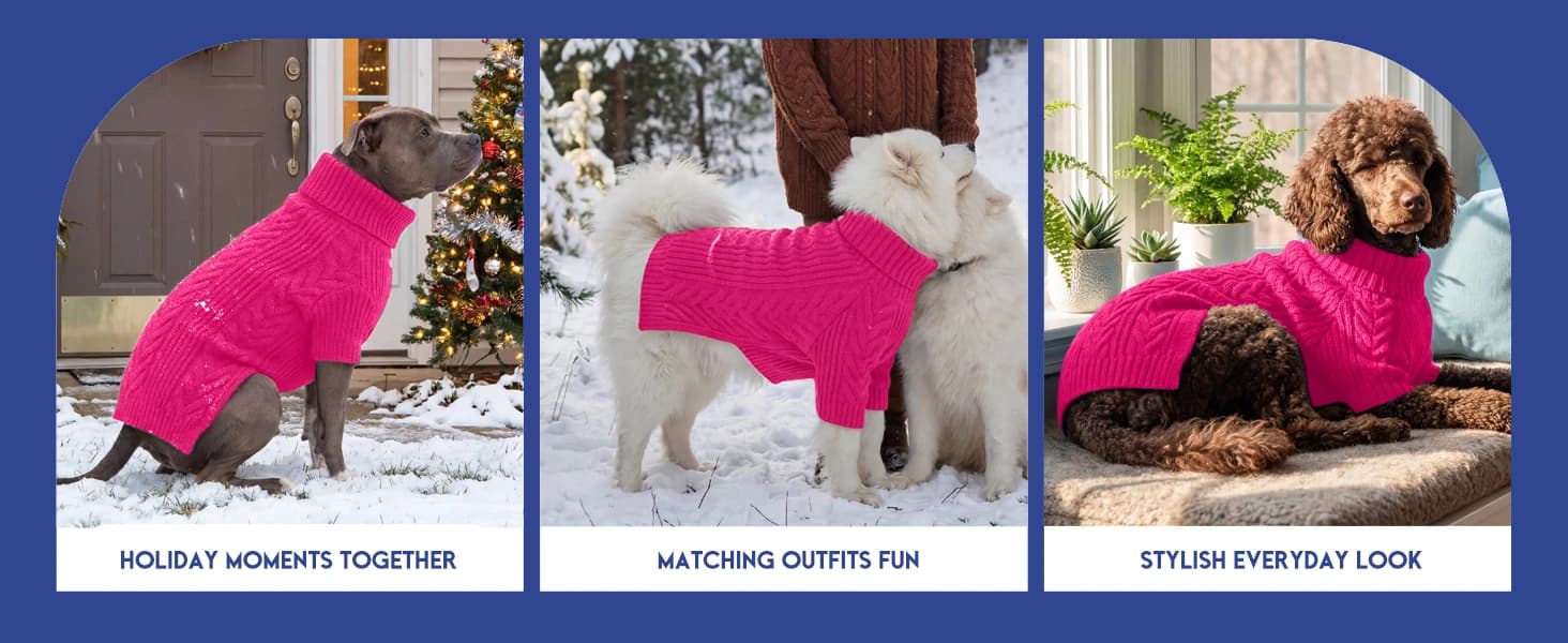 Dog Sweater for Extra Large Dogs — Warm Knit Sweater for Labrador — product details