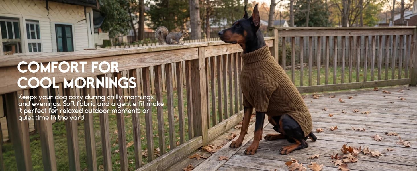 Dog Sweater for Extra Large Dogs — Warm Knit Sweater for Labrador — product details