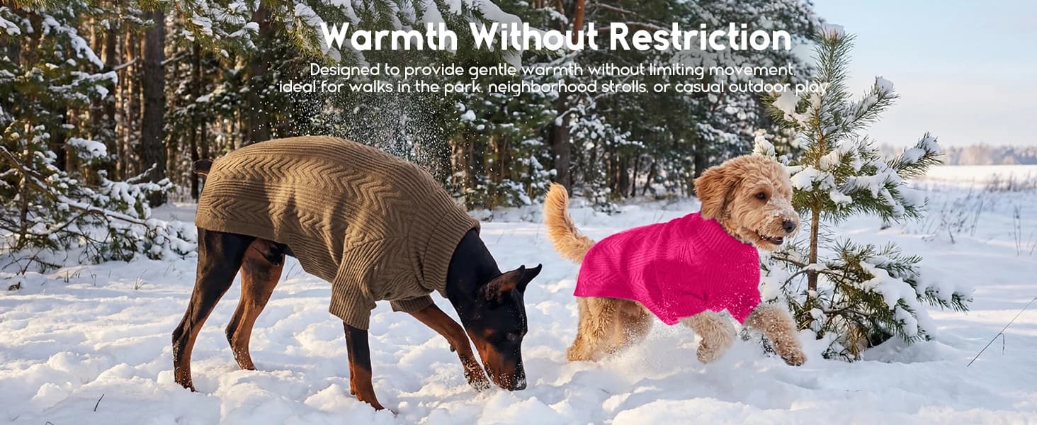 Dog Sweater for Extra Large Dogs — Warm Knit Sweater for Labrador — product details