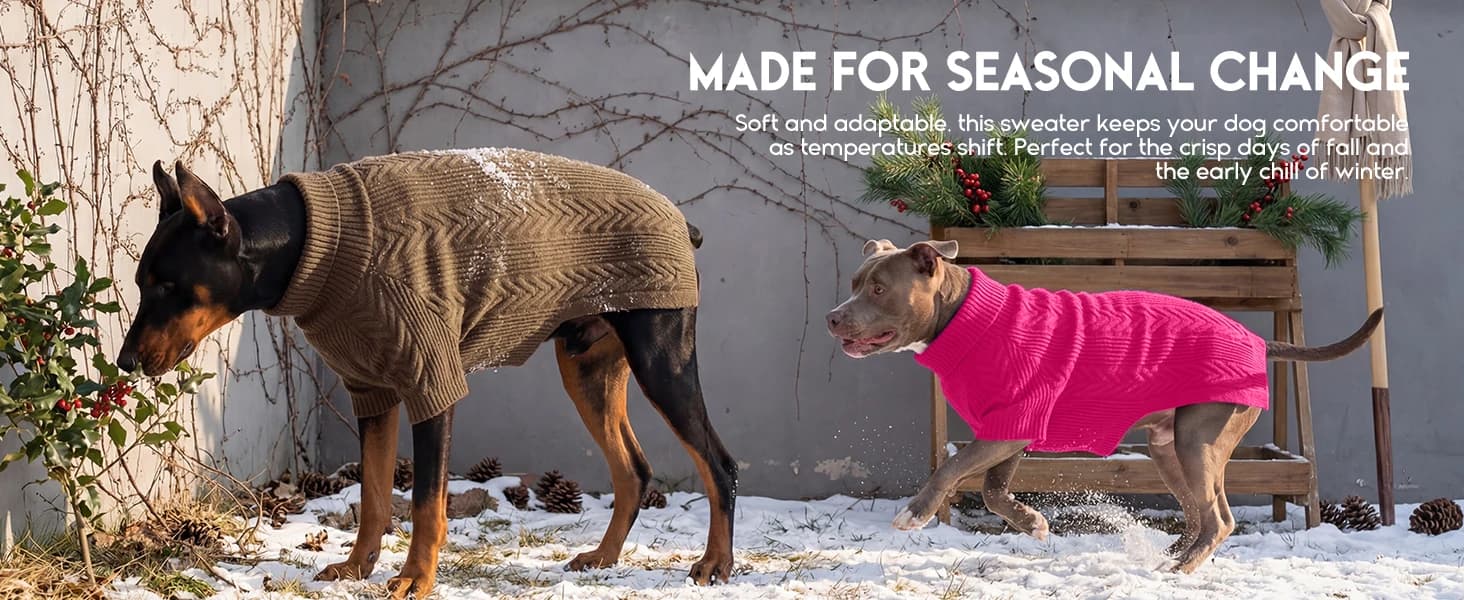 Dog Sweater for Extra Large Dogs — Warm Knit Sweater for Labrador — product details