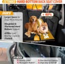 Hard Bottom Dog Car Seat Cover for Back Seat — Back Seat Extender