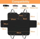 Dog Car Seat Cover for Back Seat — Waterproof Dog Hammock for Car