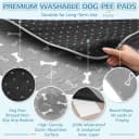 Washable Pee Pad for Dogs — 2 Pack Large Reusable Puppy Pads