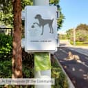 Dog Poop Bag Dispenser Wall Mounted Waterproof Outdoor Pet Waste Bags Dispenser Station Stake