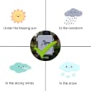 Dog Poop Bag Dispenser Wall Mounted Waterproof Outdoor Pet Waste Bags Dispenser Station Stake