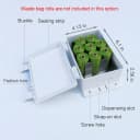 Dog Poop Bag Dispenser Wall Mounted Waterproof Outdoor Pet Waste Bags Dispenser Station Stake