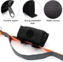 SLOSN 3 Pack Pet Waste Bag Dispenser with Zippered Portable Dog Poop Bag Holder