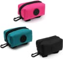 SLOSN 3 Pack Pet Waste Bag Dispenser with Zippered Portable Dog Poop Bag Holder