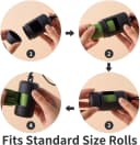 3Pack Dog Poop Bag Holder for Leash Lightweight Pet Waste Bag Dispenser with Leash Attachment Portable Plastic