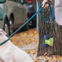 3Pack Dog Poop Bag Holder for Leash Lightweight Pet Waste Bag Dispenser with Leash Attachment Portable Plastic