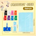 56 Pack Dog Poop Trash Bag Holder Dispenser Bone Shaped Puppy Poop Waste Bag Holder Plastic Leak Proof Pet