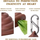 Dog Poop Bag Dispenser for Dog Leash — Poop Shape Sturdy Holder