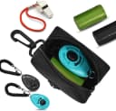 Dog Poop Bag Dispenser Holder — Soft Waste Bags Roll Holders Leash Clip Black