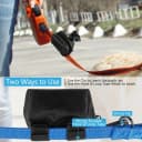 Dog Poop Bag Dispenser Holder — Soft Waste Bags Roll Holders Leash Clip Black