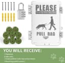 Dog Poop Bag Dispenser — Waterproof Outdoor Dog Bag Dispenser Holds Up to 8 Rolls of Waste bags