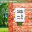 Dog Poop Bag Dispenser — Waterproof Outdoor Dog Bag Dispenser Holds Up to 8 Rolls of Waste bags