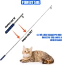 Retractable Cat Wand — 7 Pack Super Long 55.1" Wand Toy with Ball of Yarn