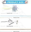 Cat Wand Toy Set — 2 PCS Interactive Cat Teaser Wands with Cute Bee & Mouse Designs