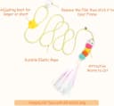 Interactive Cat Toys — 15PCS Cat Wand and Feather Toys for Indoor Cats