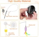 Interactive Cat Toys — 15PCS Cat Wand and Feather Toys for Indoor Cats