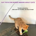 Cat Toys 11Pcs Cat Wand Worm Feather Refills for Indoor Cats