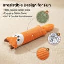 Catnip Toys for Indoor Cats — 2-Pack Large Plush Fox and Owl Kicker Toys