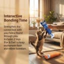 Catnip Toys for Indoor Cats — 2-Pack Large Plush Fox and Owl Kicker Toys