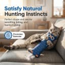 Catnip Toys for Indoor Cats — 2-Pack Large Plush Fox and Owl Kicker Toys