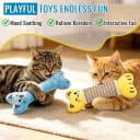 Catnip Cat Toys Pillows for Indoor Kittens Kicker Chew — 9.45 Inches