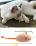 Cat Mice Toy 18-Pack Plush Catnip-Filled Mice Toys for Indoor Cats - Realistic Design — 9 Assorted Colors