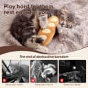 Plush Bread Catnip Toys for Indoor Cats 6 Pack
