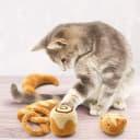Plush Bread Catnip Toys for Indoor Cats 6 Pack