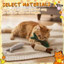 Cat Toys Bulk Plush Mice Set Fish for Indoor Kittens and Puppies