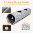 Geometric Straight Cat Tunnel with Plush Inside