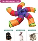 Cat Tunnel Tube for Indoor Cats Large, Upgrade with 6 PeekHole S-Shape 5 Way Collapsible Pet Play Maze Tube