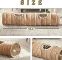 Cat Tunnel for Indoor Cats — Cats Toys Collapsible Tunnel Straight Tube with a Fun Ball and 2 Holes