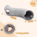 Cat Tunnel S Shape Cat Tunnels for Large and Indoor Cats 51”Long