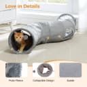 Cat Tunnel S Shape Cat Tunnels for Large and Indoor Cats 51”Long