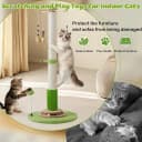 38" Tall Sisal Cat Scratching Post with Stable Base for Indoor Adult Cats